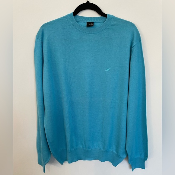 Men’s Sweater De Blasio (Turkey) Teal Size Large - Picture 1 of 8